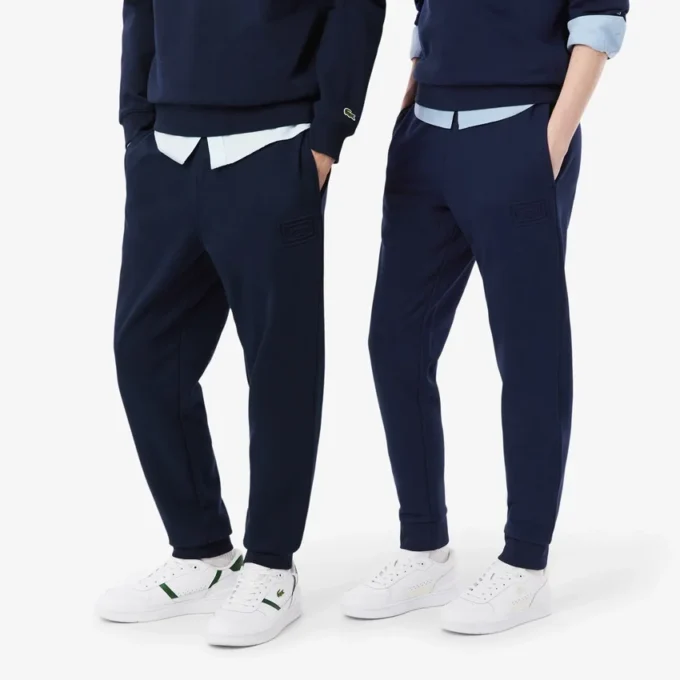 Sweatpants met reliëflogo