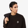 Sweatshirt met dubbelzijdig piqué-embleem