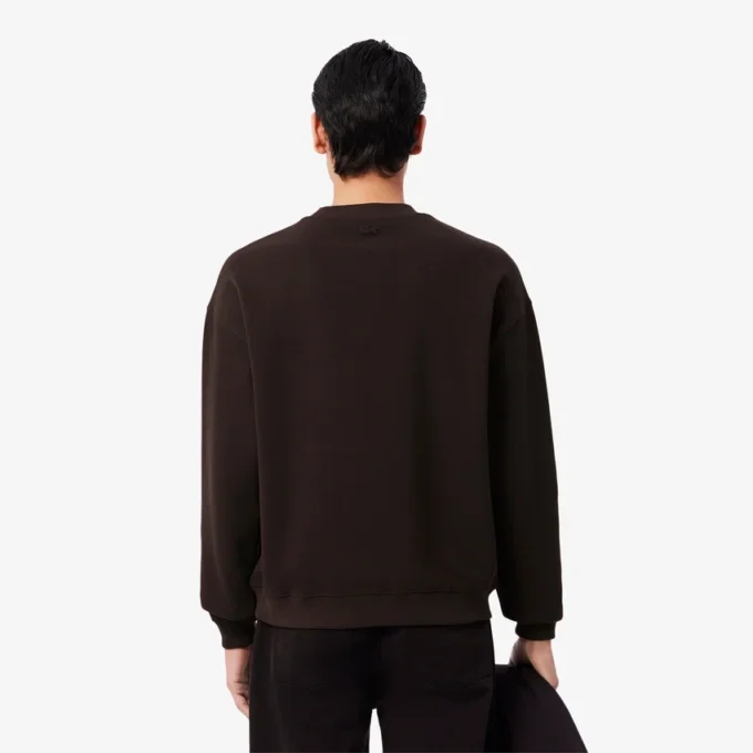 Sweatshirt met dubbelzijdig piqué-embleem
