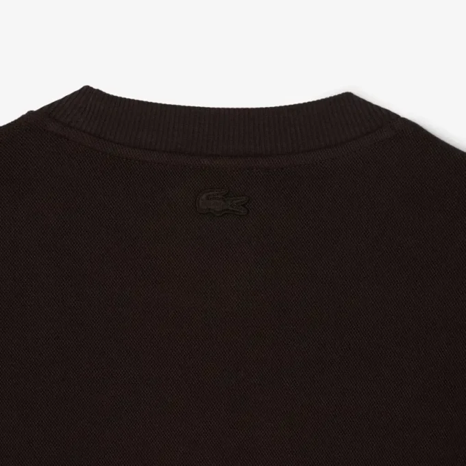 Sweatshirt met dubbelzijdig piqué-embleem