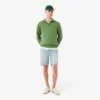 Sweatshirt met hoge kraag, reliëfprint en ritssluiting