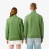 Sweatshirt met hoge kraag, reliëfprint en ritssluiting