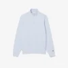 Sweatshirt met hoge kraag, reliëfprint en ritssluiting
