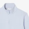 Sweatshirt met hoge kraag, reliëfprint en ritssluiting
