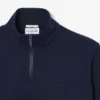 Sweatshirt met hoge kraag, reliëfprint en ritssluiting