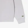 Sweatshirt met hoge kraag, reliëfprint en ritssluiting