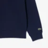 Sweatshirt met hoge kraag, reliëfprint en ritssluiting