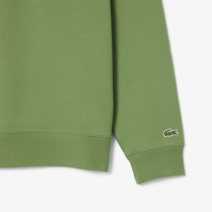 Sweatshirt met hoge kraag, reliëfprint en ritssluiting
