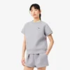 Sweatshirt met korte mouwen en normale pasvorm