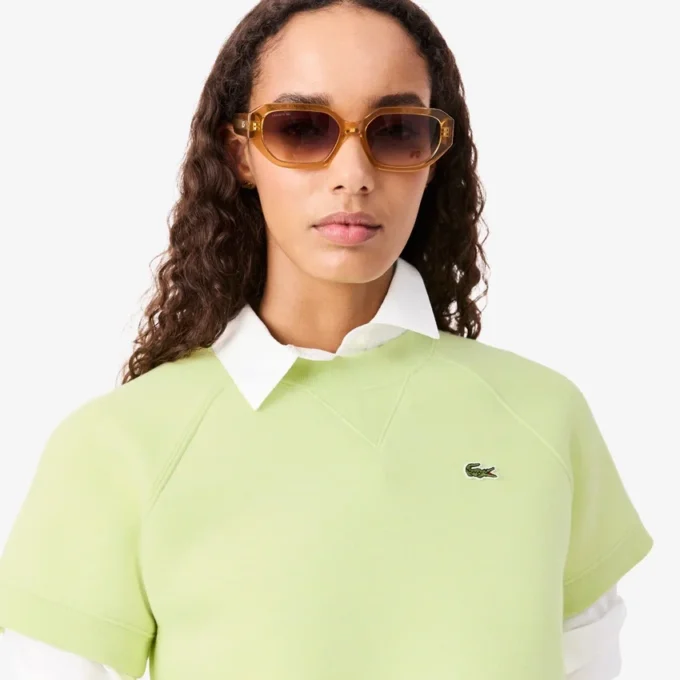 Sweatshirt met korte mouwen en normale pasvorm