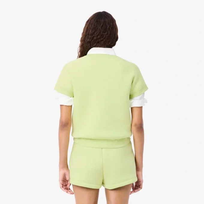 Sweatshirt met korte mouwen en normale pasvorm