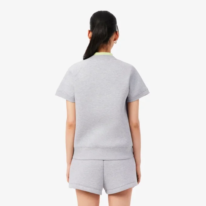 Sweatshirt met korte mouwen en normale pasvorm