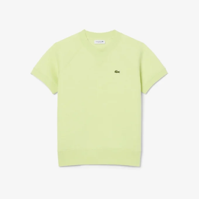 Sweatshirt met korte mouwen en normale pasvorm