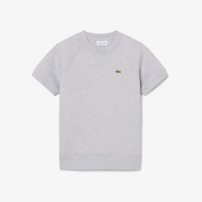 Sweatshirt met korte mouwen en normale pasvorm