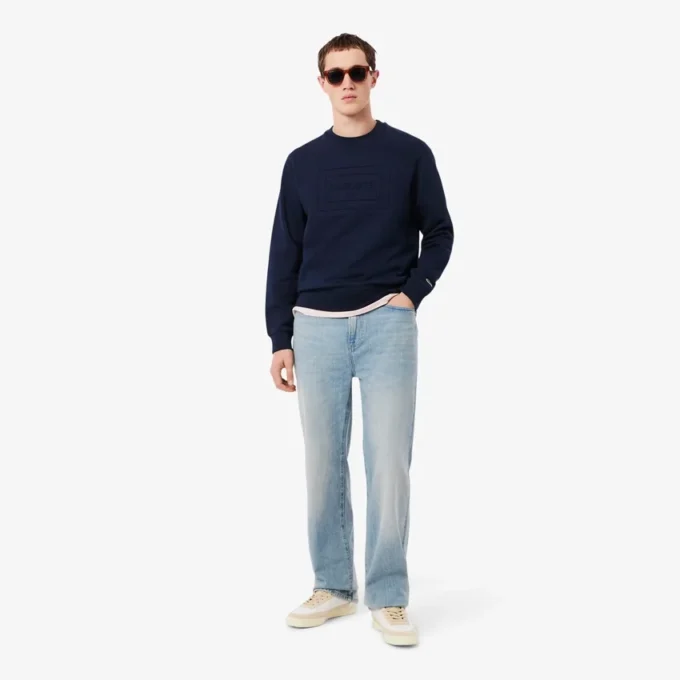 Sweatshirt met reliëf