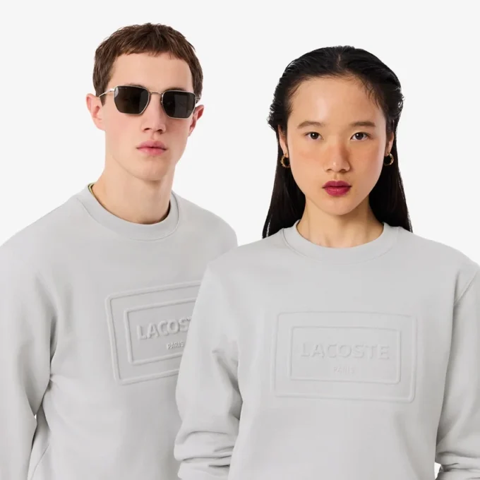 Sweatshirt met reliëf