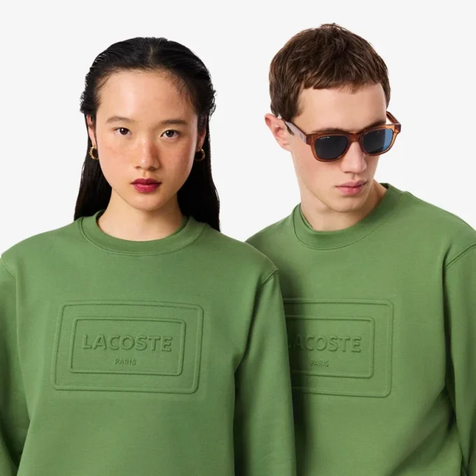 Sweatshirt met reliëf