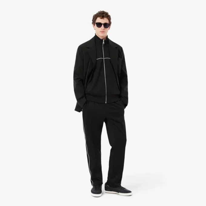 Sweatshirt met rits en accentdetails
