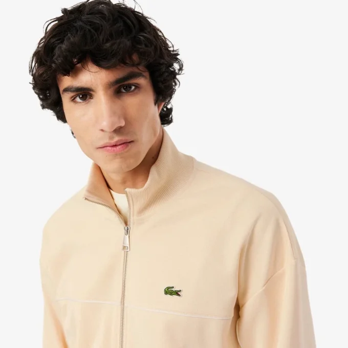 Sweatshirt met rits en accentdetails