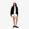 Sweatshirt met rits en logo in relaxte pasvorm