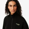 Sweatshirt met rits en logo in relaxte pasvorm