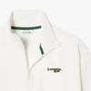 Sweatshirt met rits en logo in relaxte pasvorm