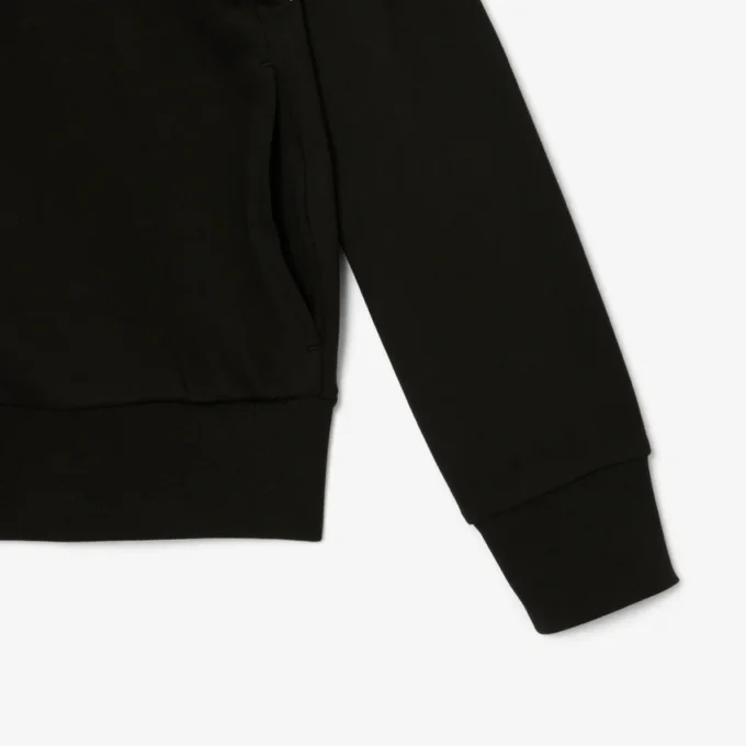 Sweatshirt met rits en logo in relaxte pasvorm