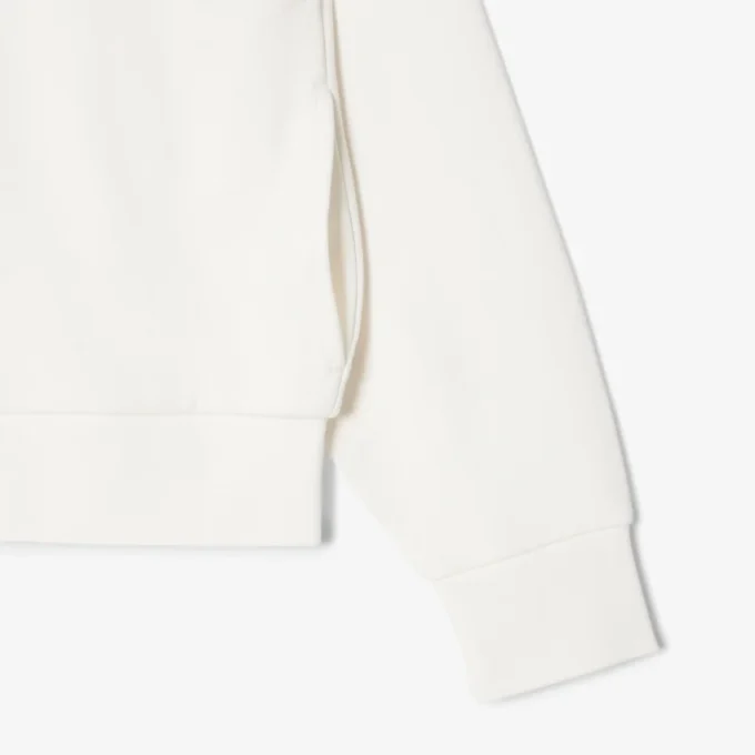 Sweatshirt met rits en logo in relaxte pasvorm