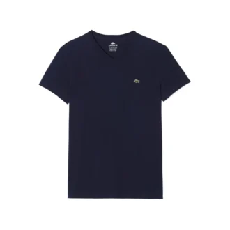 T-shirt met V-hals van Pima-katoen