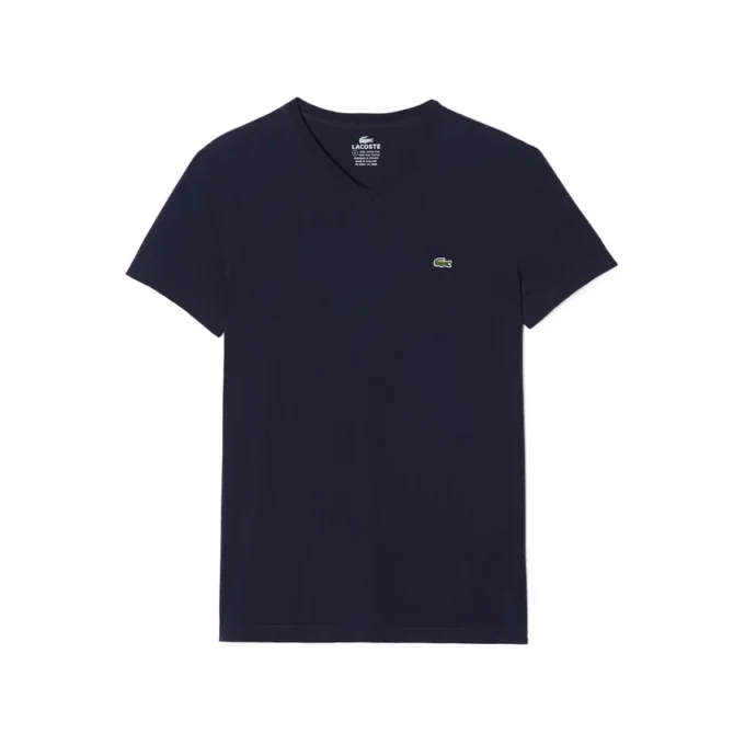 T-shirt met V-hals van Pima-katoen