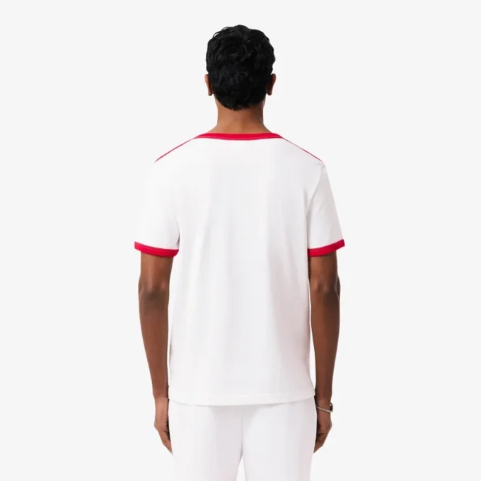 T-shirt van zwaar katoen met zakdetail