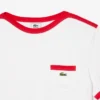 T-shirt van zwaar katoen met zakdetail