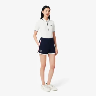 Tennis Heritage stretch piqué short voor dames