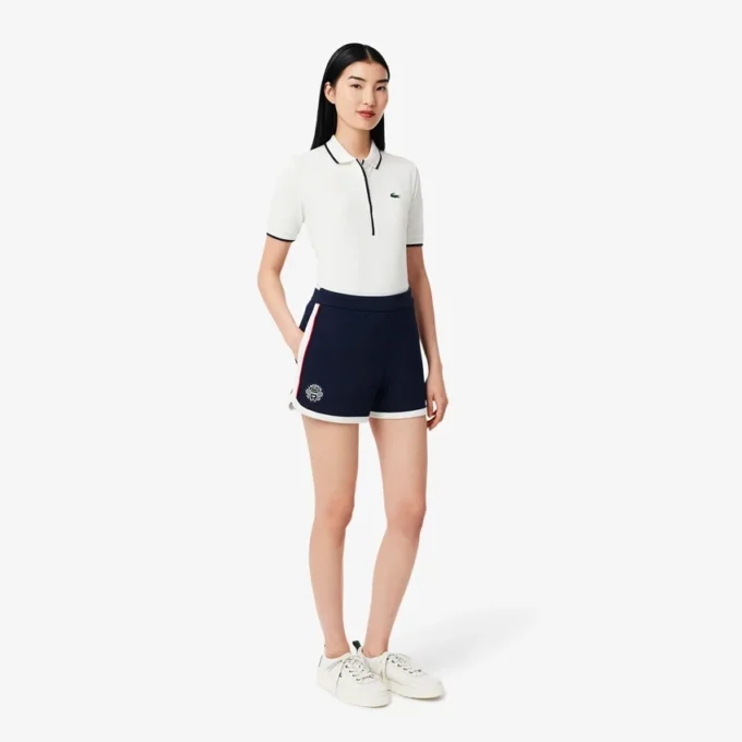 Tennis Heritage stretch piqué short voor dames