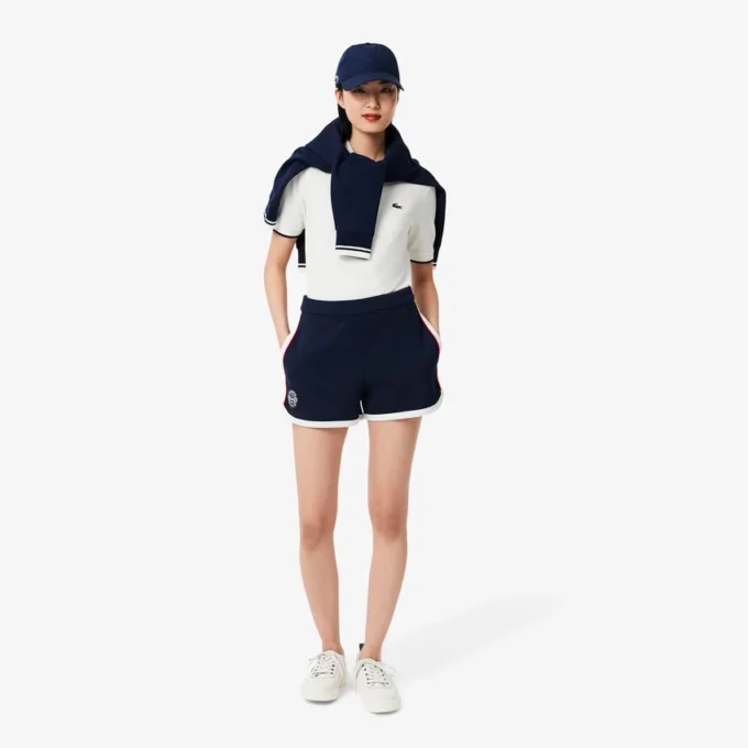 Tennis Heritage stretch piqué short voor dames