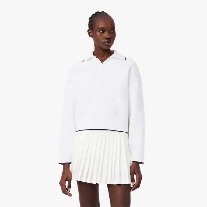 Tennis Heritage-sweatshirt met polokraag