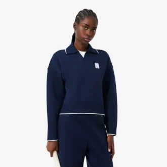 Tennis Heritage-sweatshirt met polokraag