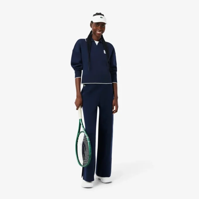 Tennis Heritage-sweatshirt met polokraag