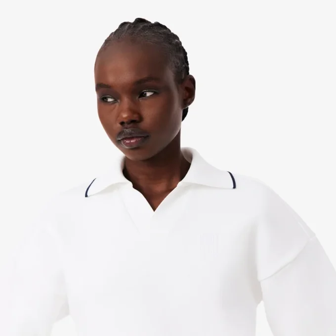 Tennis Heritage-sweatshirt met polokraag