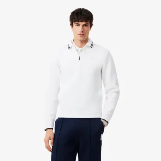 Tennis Heritage-sweatshirt met polokraag en rits