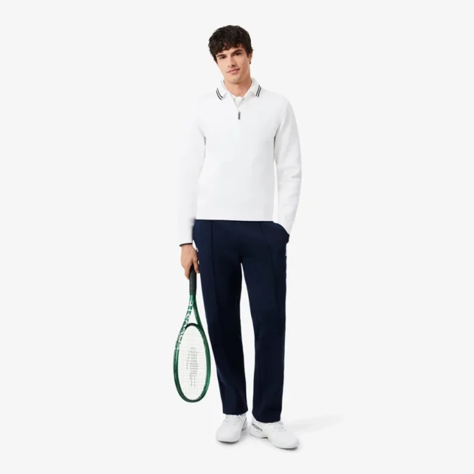 Tennis Heritage-sweatshirt met polokraag en rits