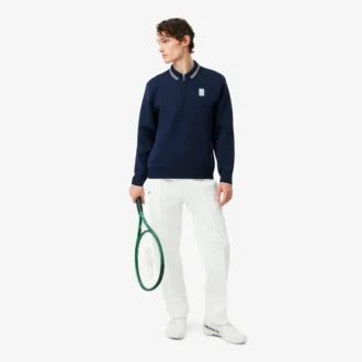 Tennis Heritage-sweatshirt met polokraag en rits