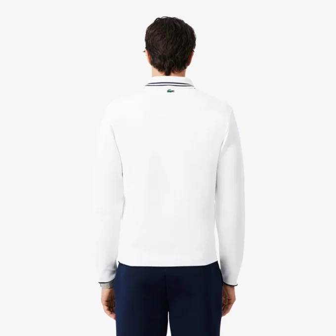 Tennis Heritage-sweatshirt met polokraag en rits