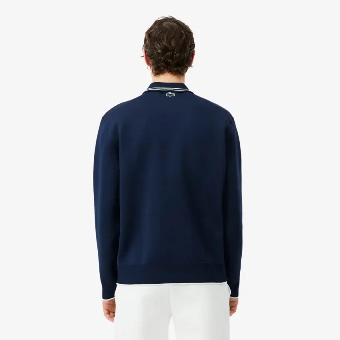 Tennis Heritage-sweatshirt met polokraag en rits