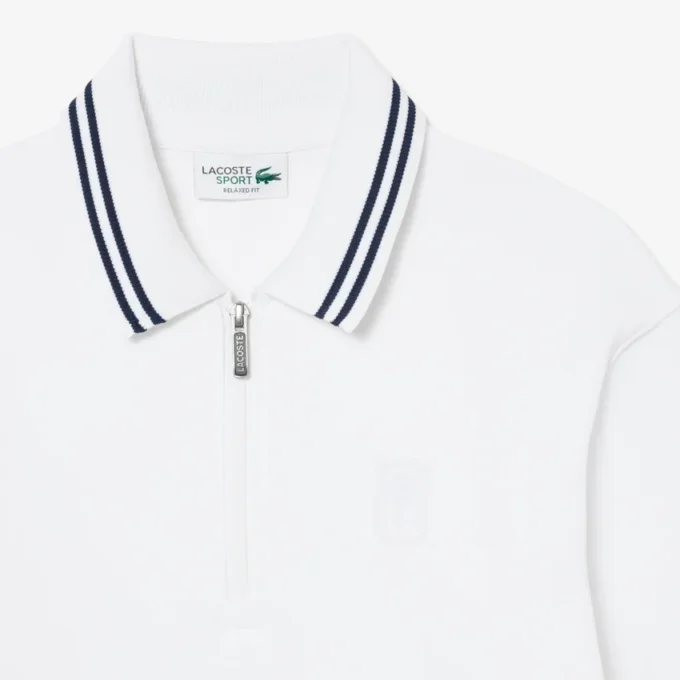 Tennis Heritage-sweatshirt met polokraag en rits