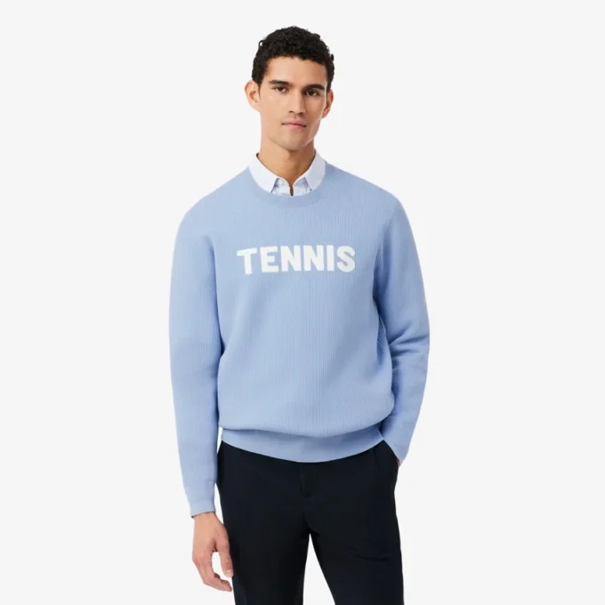 Tennis-trui met ronde hals