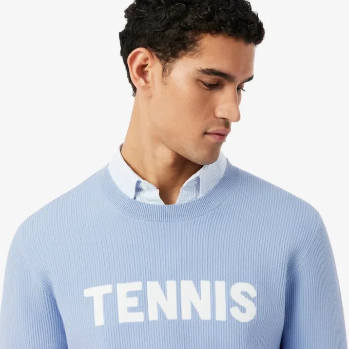 Tennis-trui met ronde hals