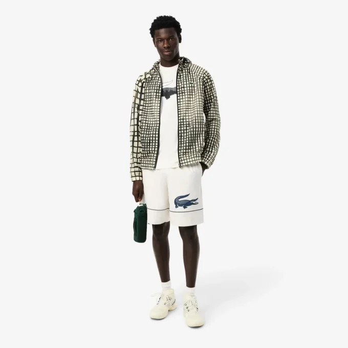 Tennisshort met print voor heren