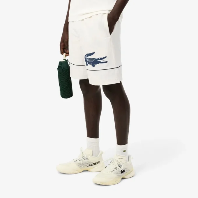 Tennisshort met print voor heren