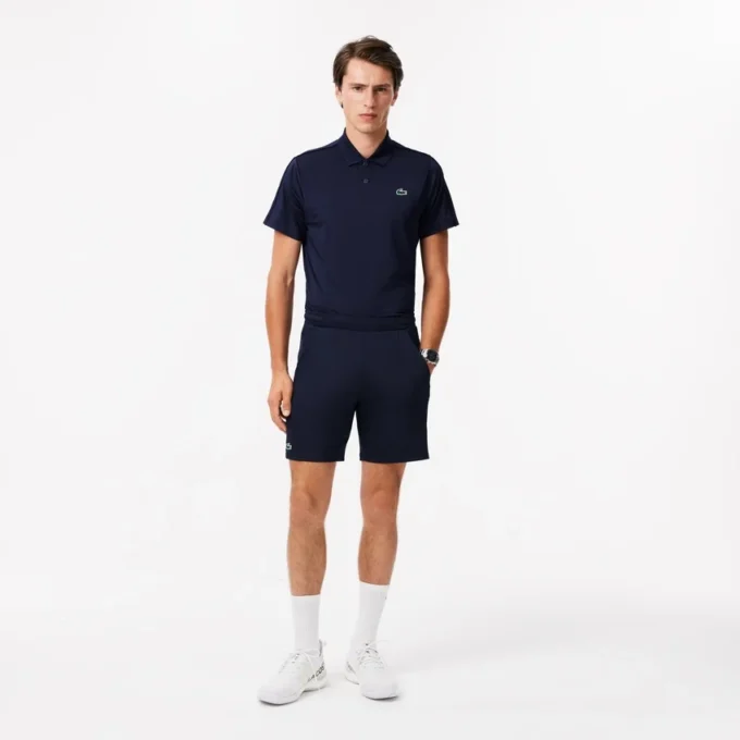 Tennisshort met stretch en normale pasvorm voor heren